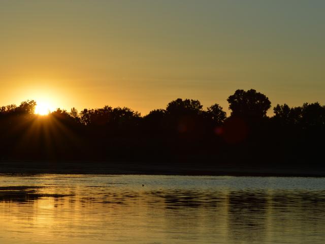 Coucher De Soleil Etang