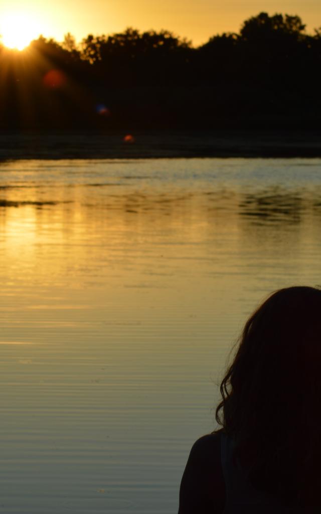 Coucher De Soleil Etang