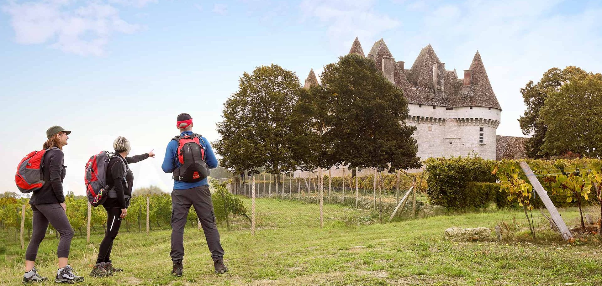 Randonnée pédestre et château de Monbazillac