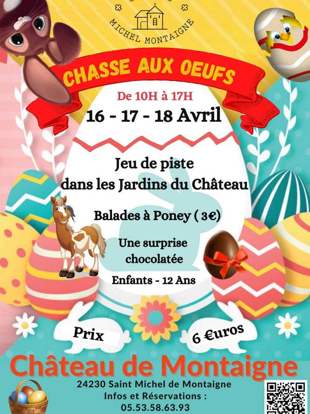 Chateau Montaigne Chasse Oeufs Paques
