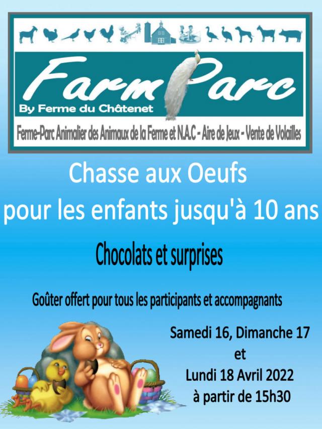 Ferme Chatenet Chasse Oeufs Paques