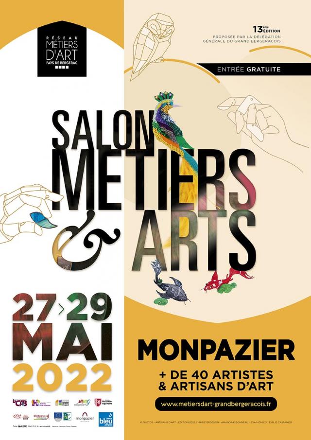 Salon Metiers Arts Monbazillac 2022 Affiche