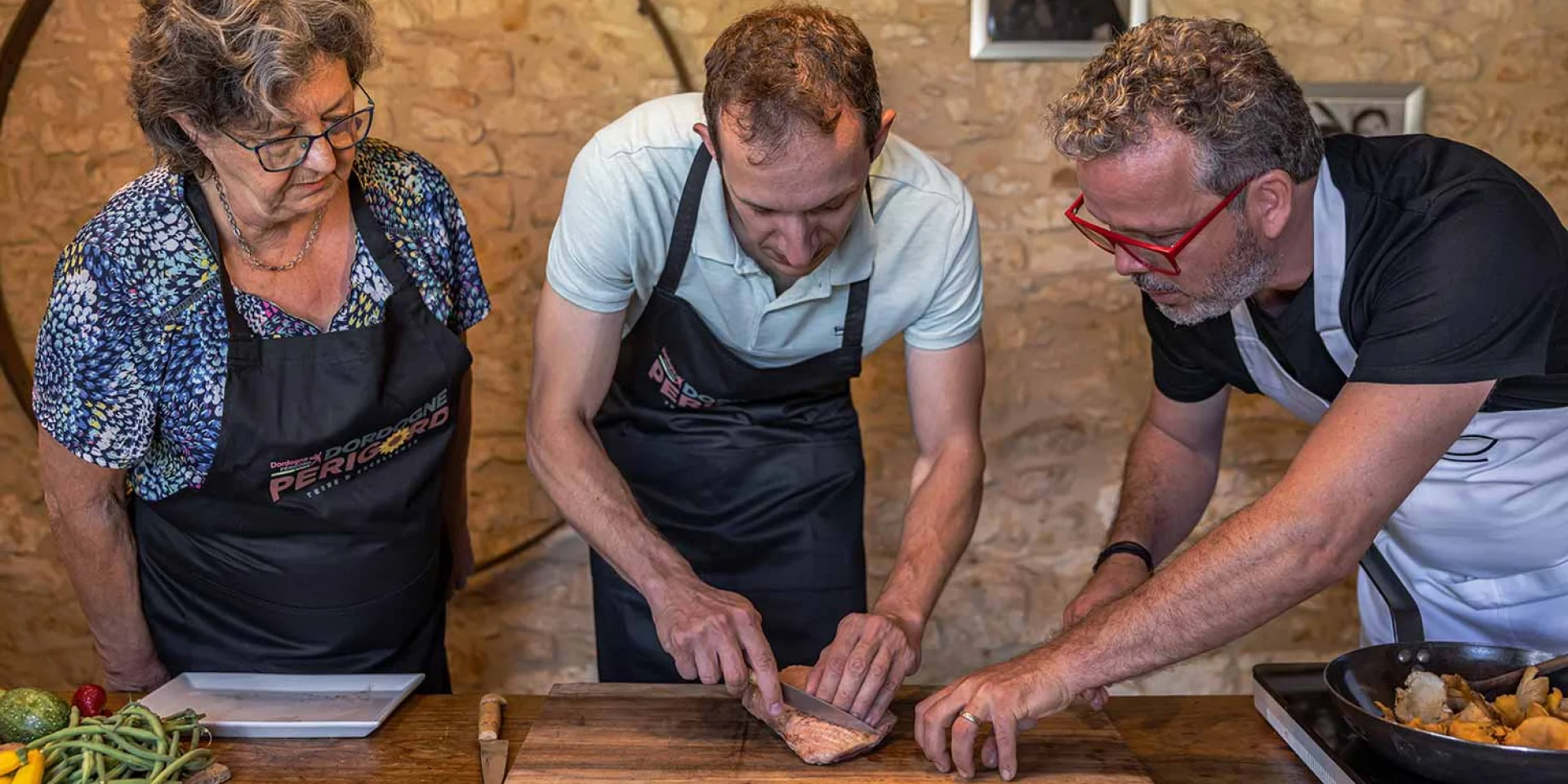 Stage de cuisine en Dordogne avec Philippe Mesuron et Philippe Escaich, anciens candidats Masterchef