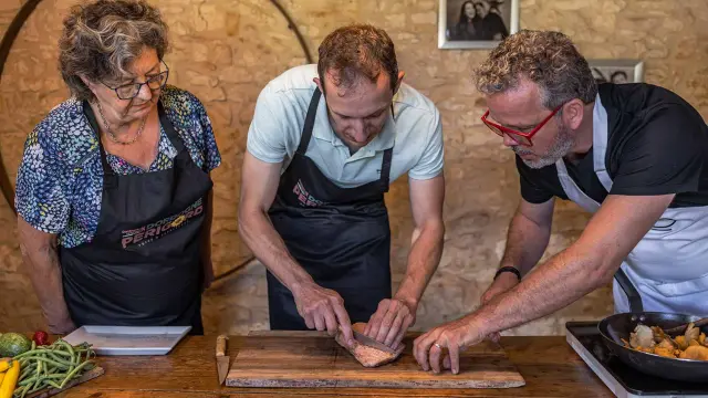 Stage de cuisine en Dordogne avec Philippe Mesuron et Philippe Escaich, anciens candidats Masterchef