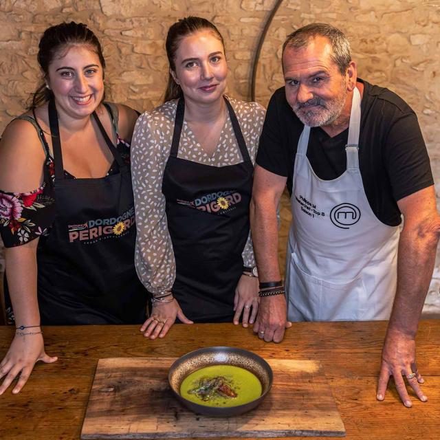 Stage de cuisine en Dordogne avec Philippe Mesuron et Philippe Escaich, anciens candidats Masterchef