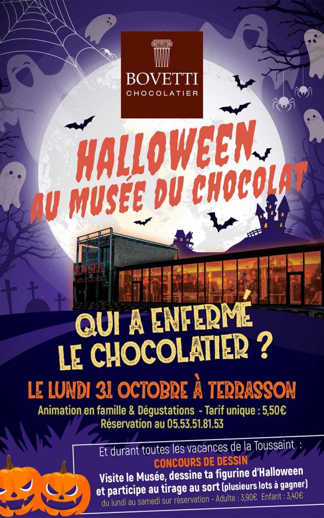 Halloween 2022 au musée du Chocolat Bovetti