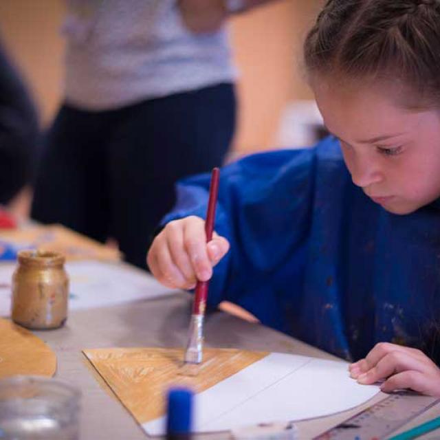 Atelier pour enfants au château de Bourdeilles