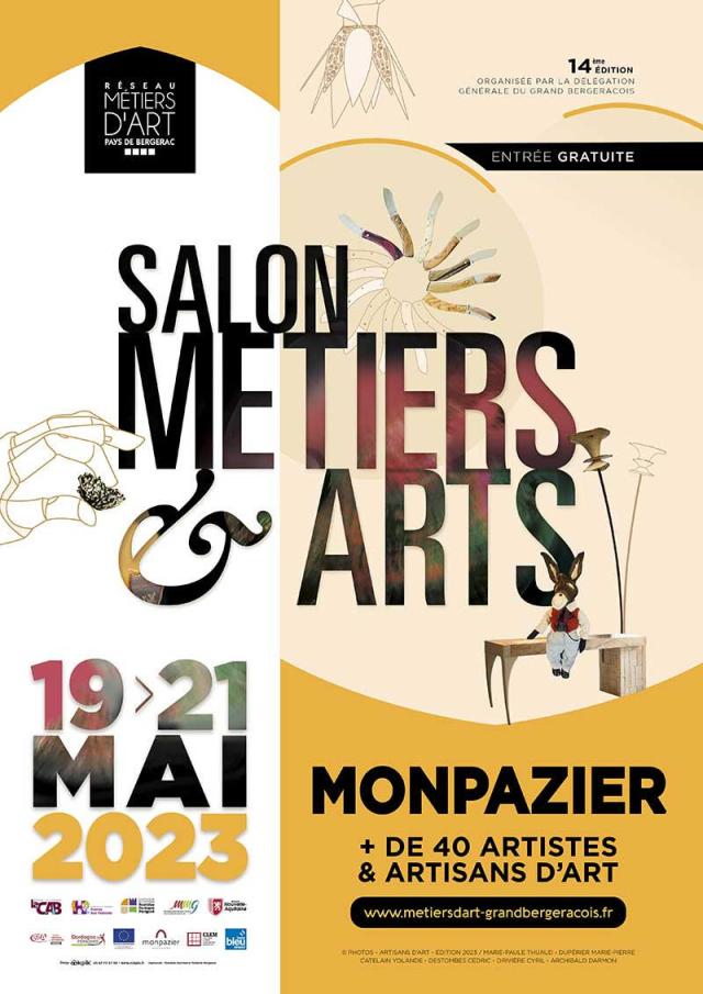 Salon Metiers Art Monpazier 2023 Affiche