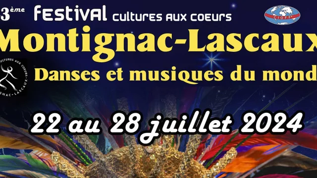 Festival Cultures Aux Coeurs Montignac 2024 Visuel