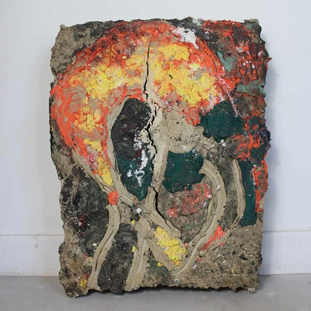 Oeuvre de Patrick Crulis Bethsabee 5 Grès Emaille