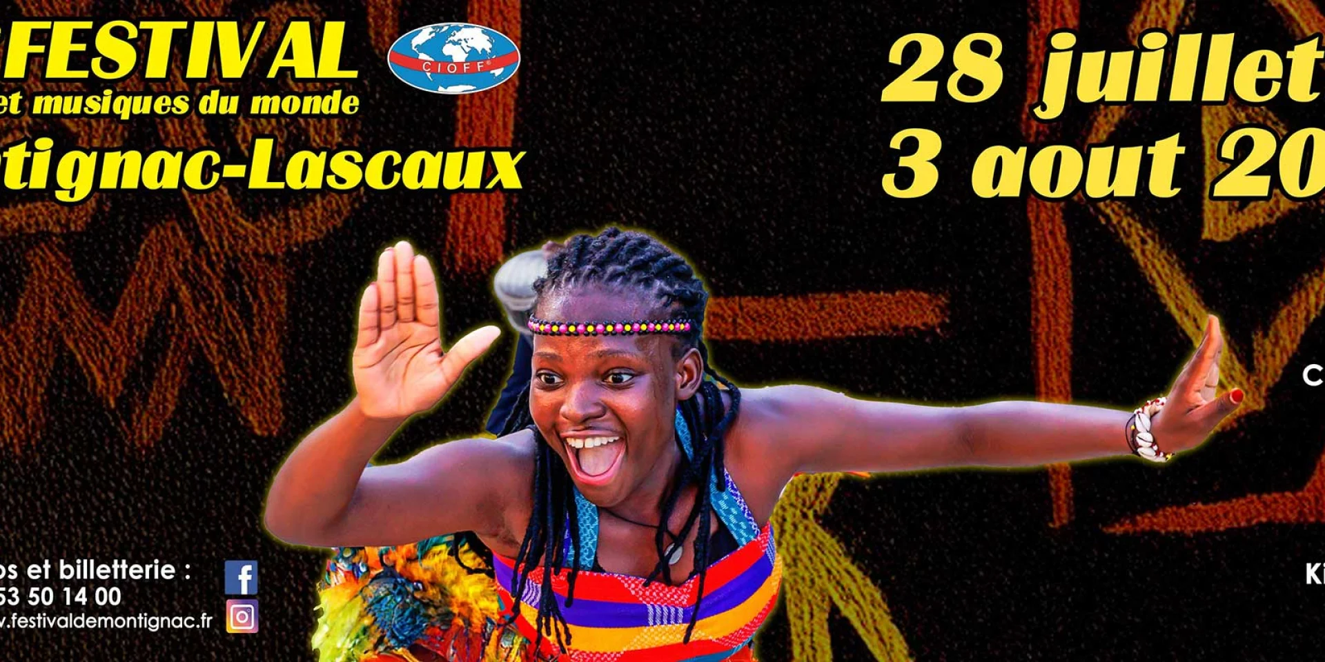 Festival Cultures Aux Coeurs Montignac 2025 Visuel