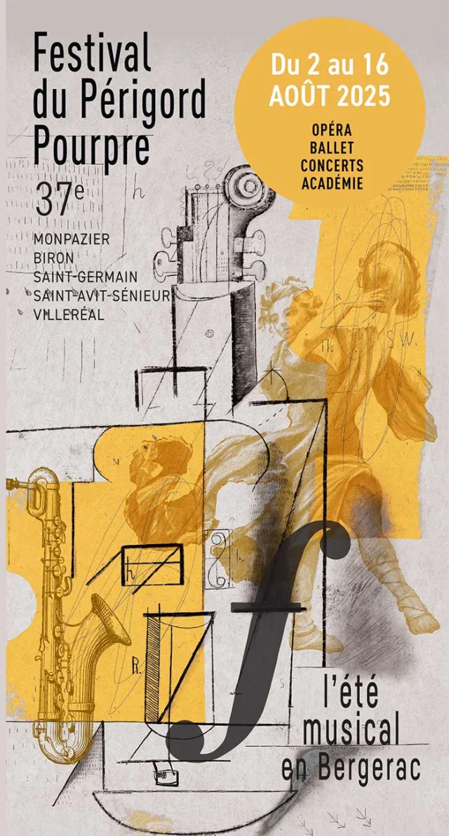 Festival Ete Musical Bergerac Programme 2025 Affiche