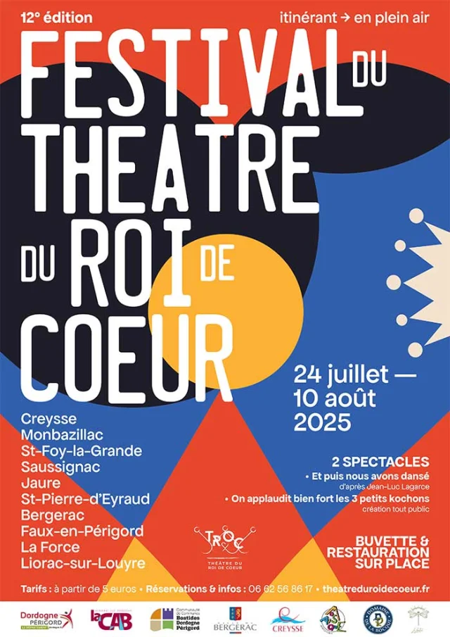 Festival Theatre Roi Coeur Maurens 2025 Affiche