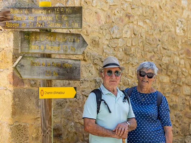 Chemin d'Amadour, entre Cadouin et Beaumont du Périgord