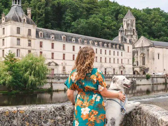Visiter Brantôme avec mon chien
