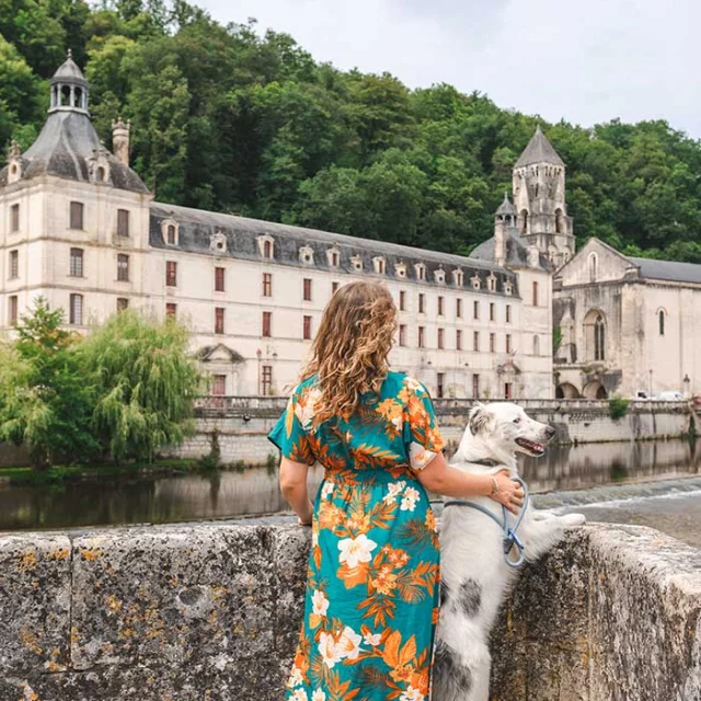 Visiter Brantôme avec mon chien