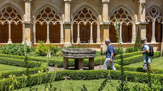 Cloître de l'abbaye de Cadouin - Chemin d'Amadour