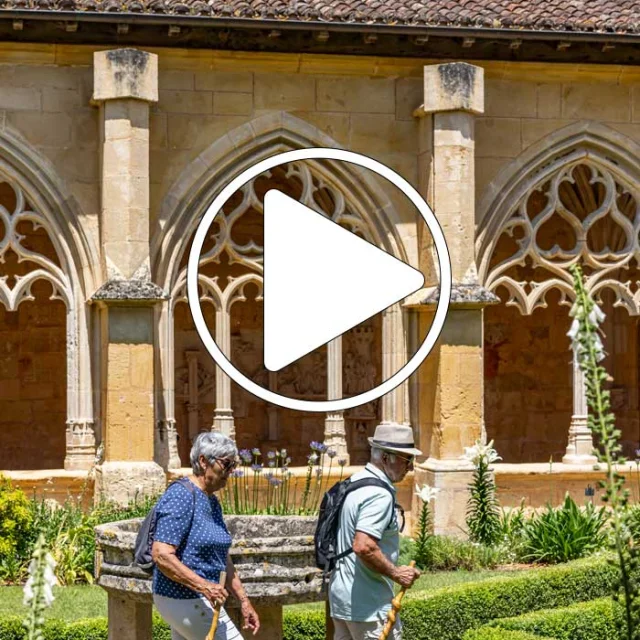Cloître de l'abbaye de Cadouin - Chemin d'Amadour