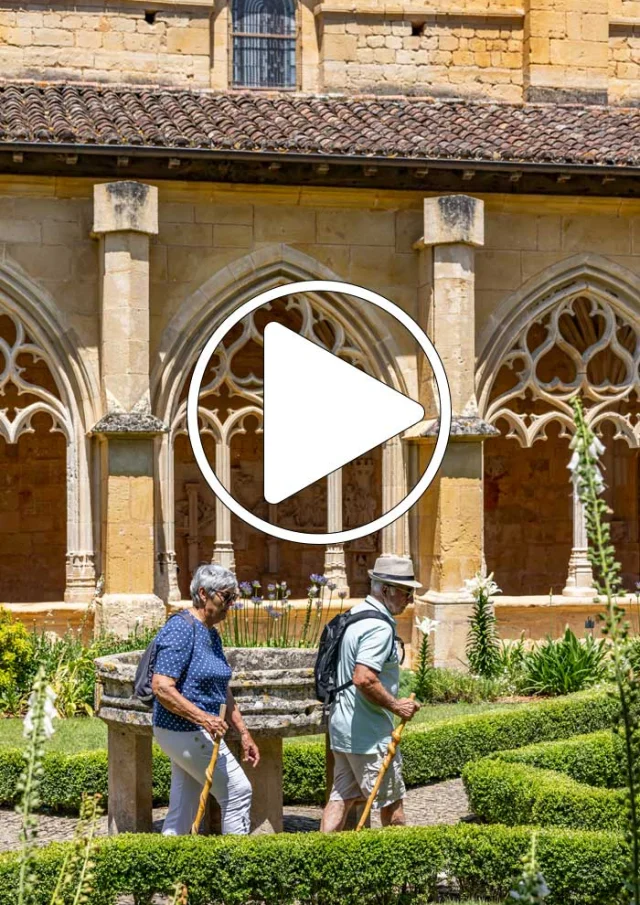 Cloître de l'abbaye de Cadouin - Chemin d'Amadour