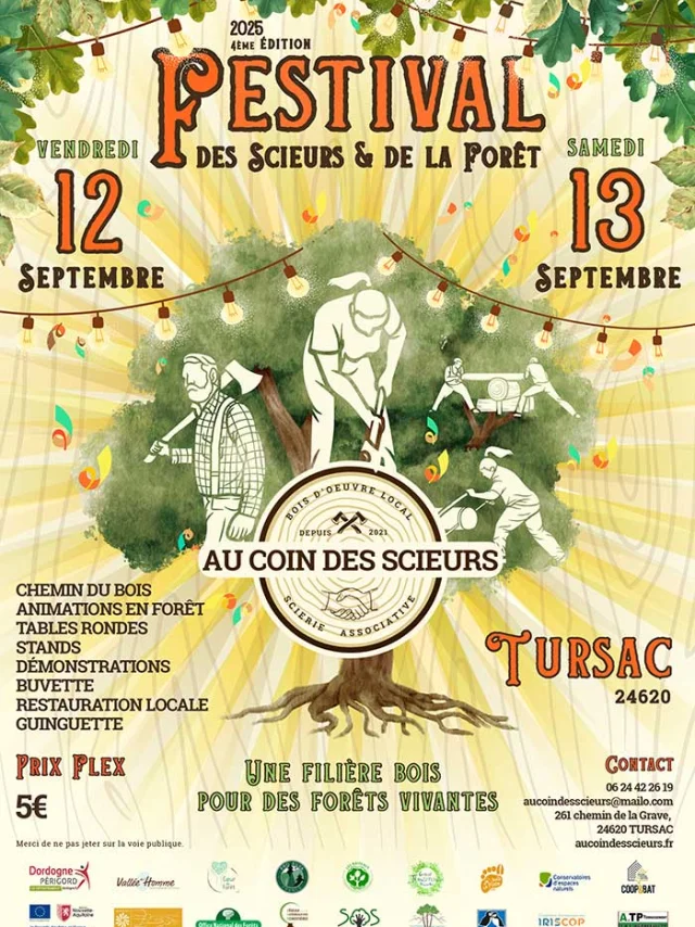 Festival Scieurs Foret Tursac 2025 Affiche