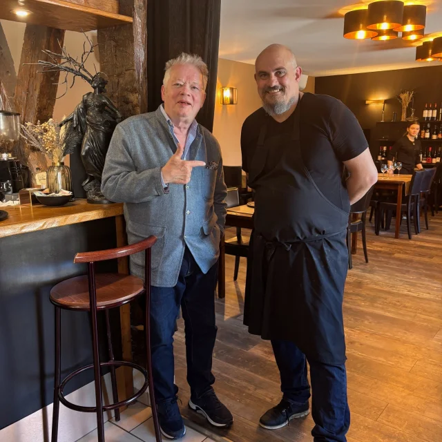 Gille Pudlowski Et Le Chef Yannick Arrieta Restau La Douxieme Heure