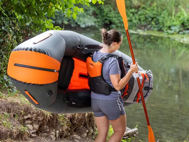 Packraft sur la Dronne