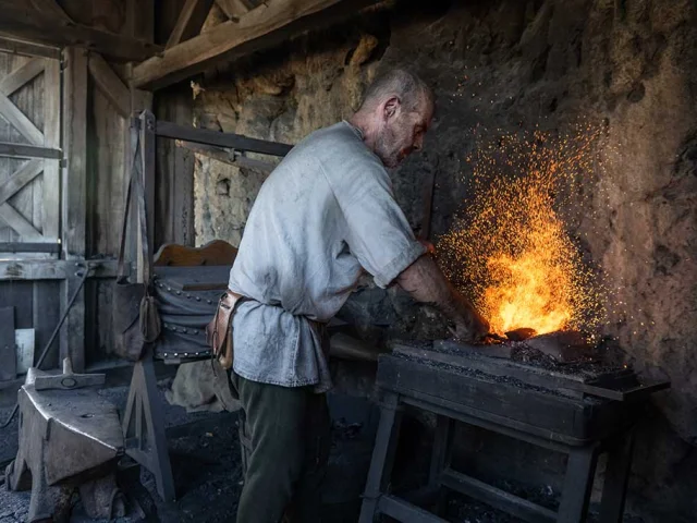 Démonstration de forge - Château de Castelnaud