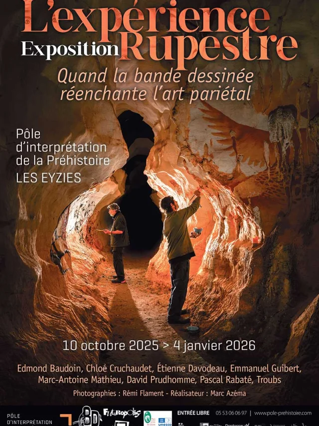 Expo L’expérience rupestre au Pôle d'interprétation de la Préhistoire