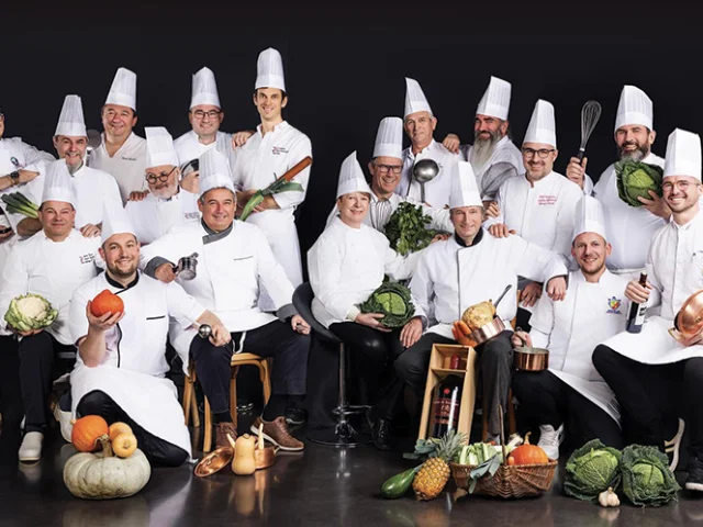 Photo de groupe des chefs membre de l'association les toques du périgord