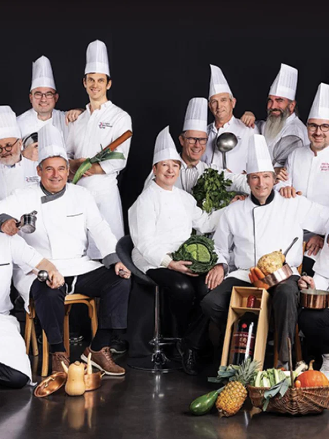 Photo de groupe des chefs membre de l'association les toques du périgord