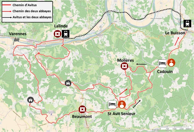 Carte Avitus Et Deux Abbayes