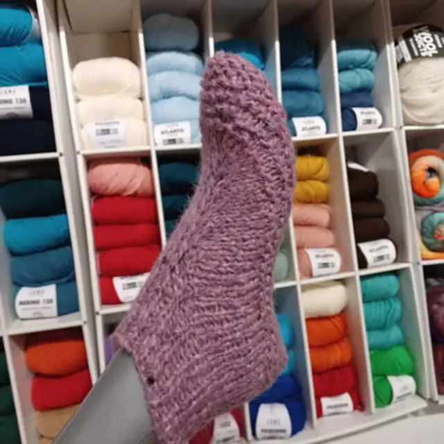 Atelier fabrication de chaussons de Noël à la Filature de Belvès