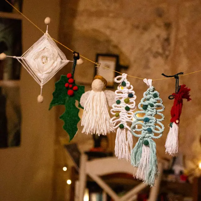Atelier décorations de Noël à la Filature de Belvès