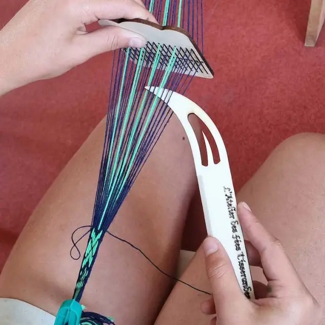 Tissage avec Sylvie Lemal - L'atelier des Fées Tisserandes