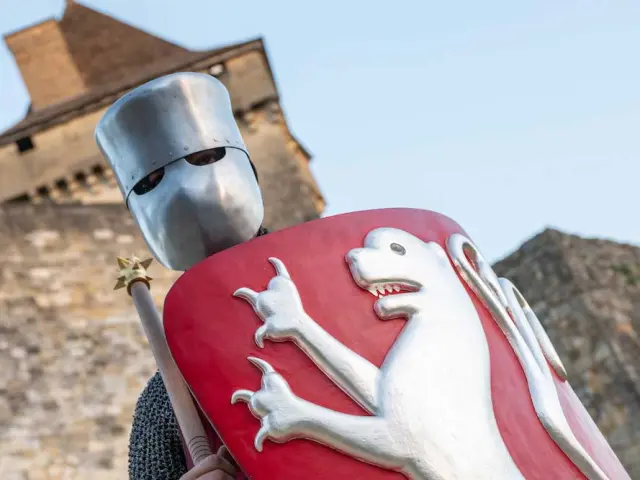 Chevalier du 13ème siècle au Château de Castelnaud