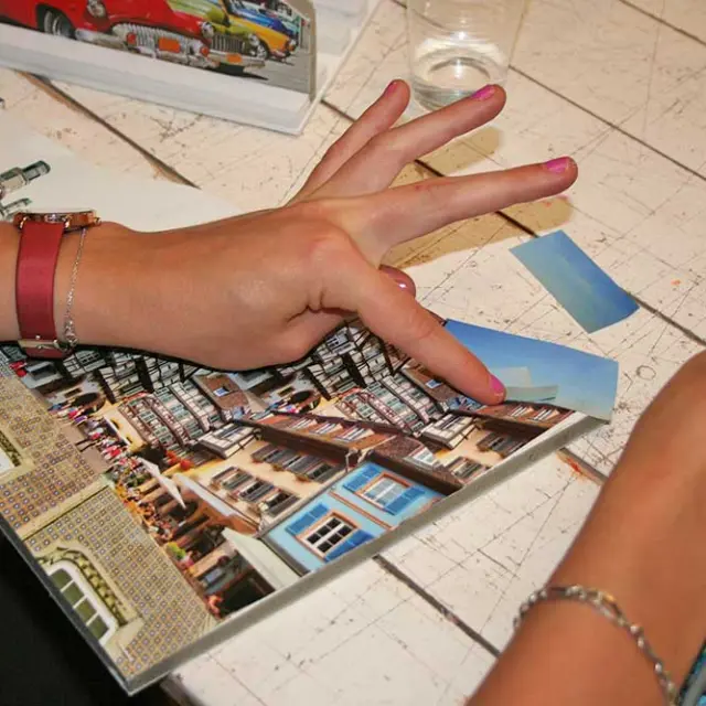 Atelier collage au Musée d'Art et d'Archéologie du Périgord à Périgueux