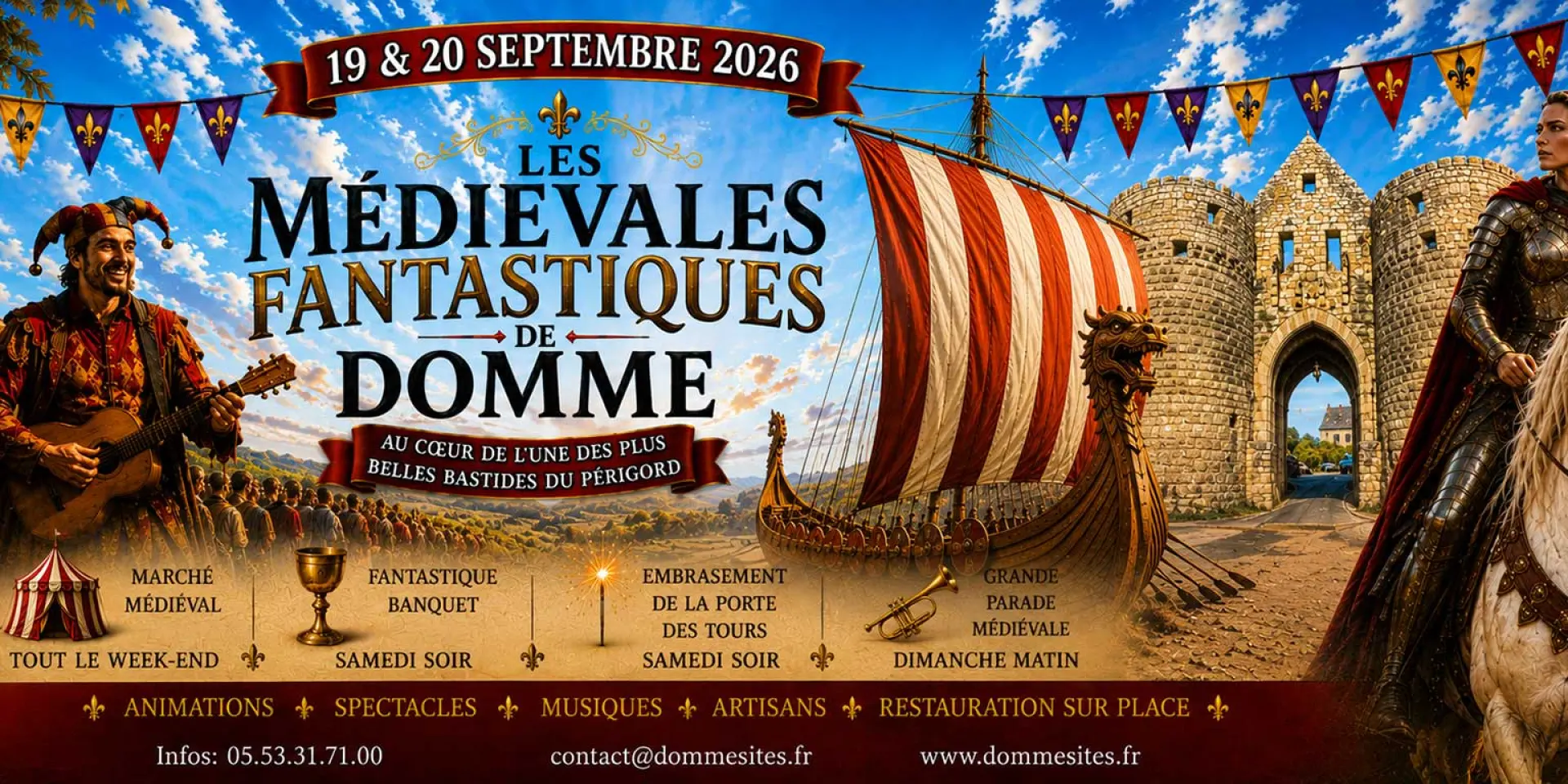 Médiévales fantastiques de Domme 2026