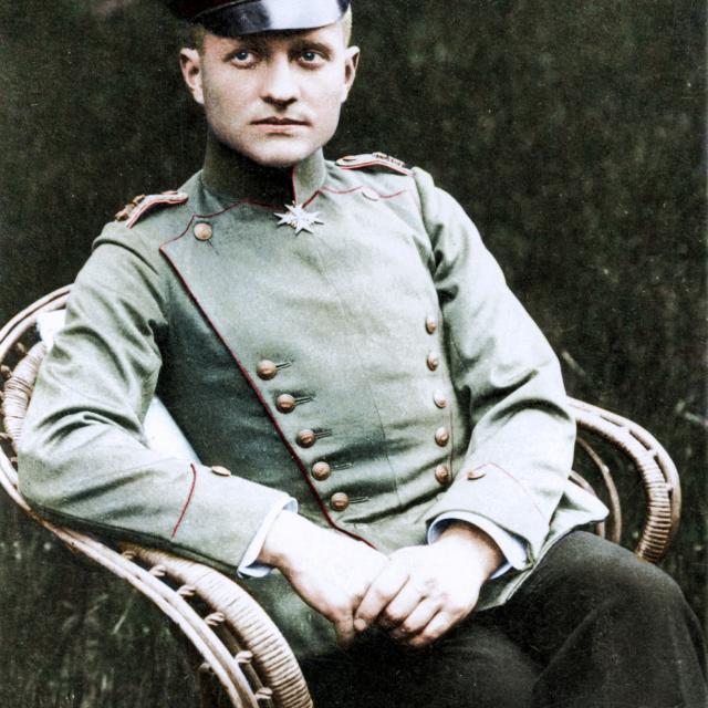 Manfred Von Richthofen The Red Baron In Schweidnitz, 1918 (26739402207)