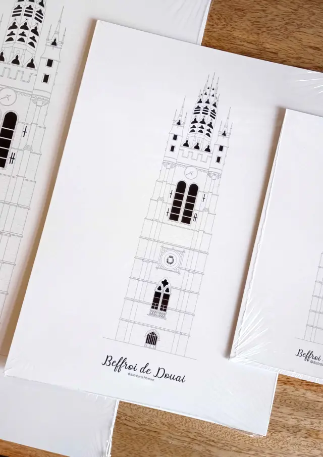 Affiches Stylisees Beffroi Differents Formats