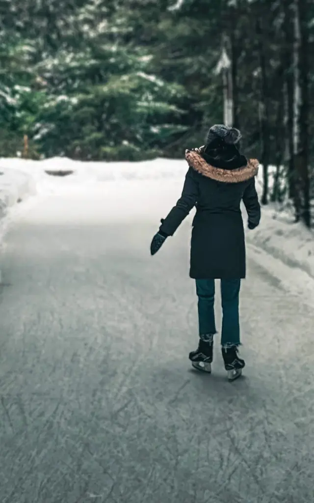 Parc Bellevue Hiver Patin Sentier