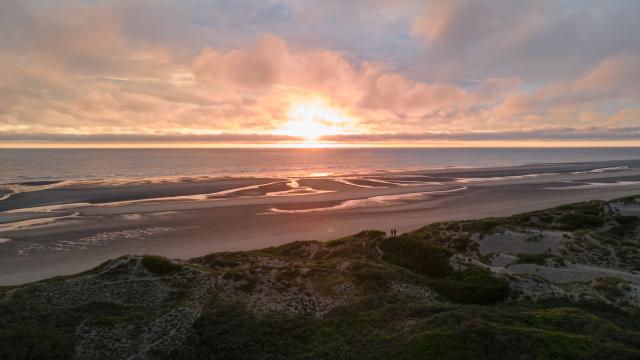 Coucher De Soleil Sur Les Dunes De Flandre En Route Creative Nomad 11102