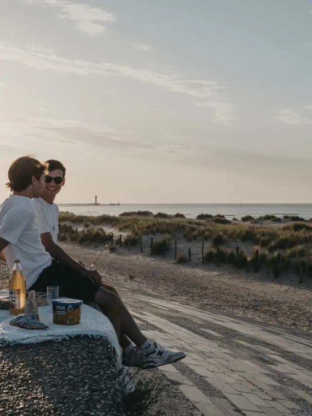 Pique nique à Malo les Bains à Dunkerque