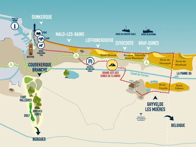 Delimitation De La Zone Grand Site Des Dunes De Flandre Spirit Of Dunkerque 2