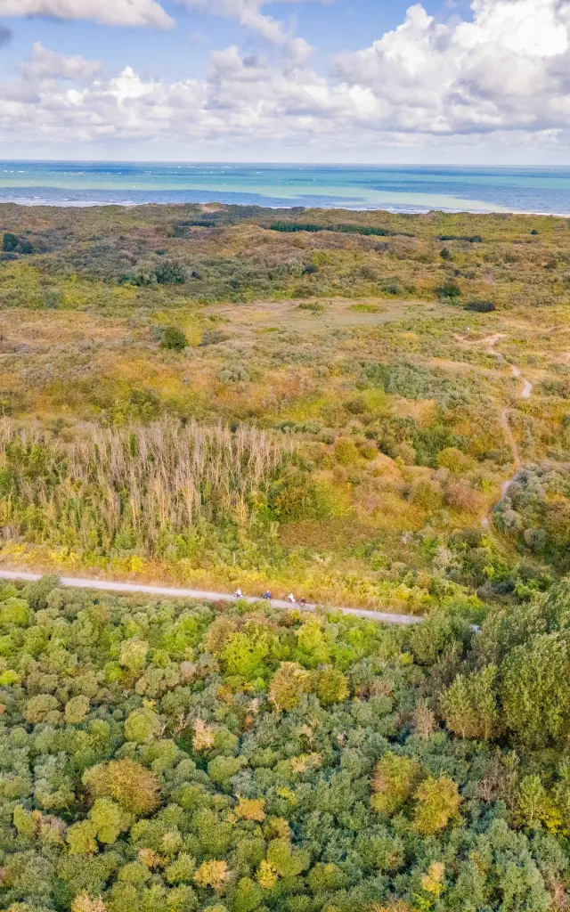 Drone Eurovelo 4 Dune Dewulf1eurocyclo Departement Du Nord Reed Jerome Silvere