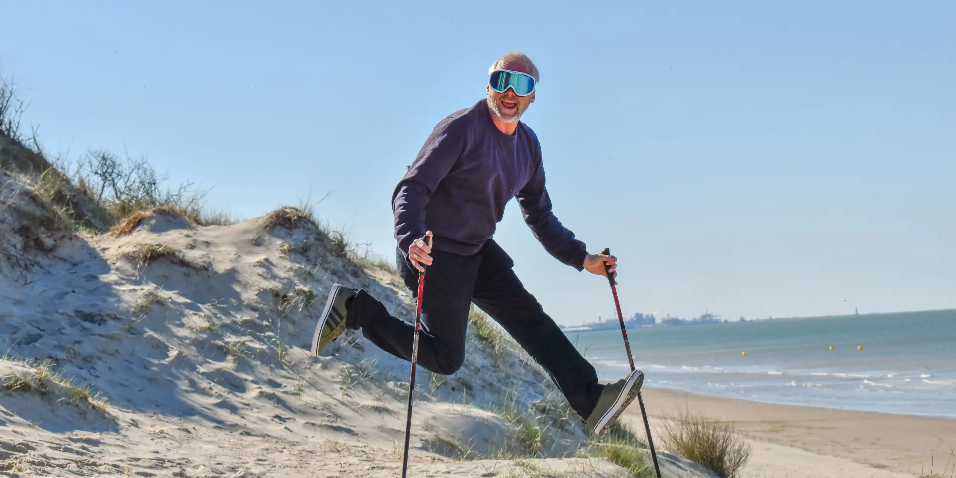 Manu fait du ski