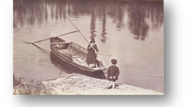 Ancienne photo du Bac sur la Dordogne