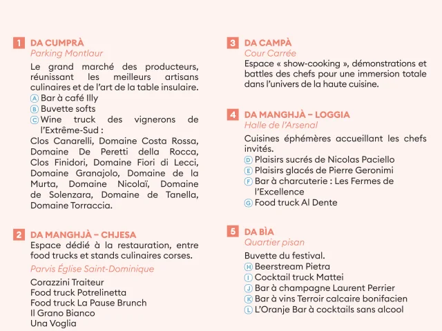 Legende Espaces Festi Bocca