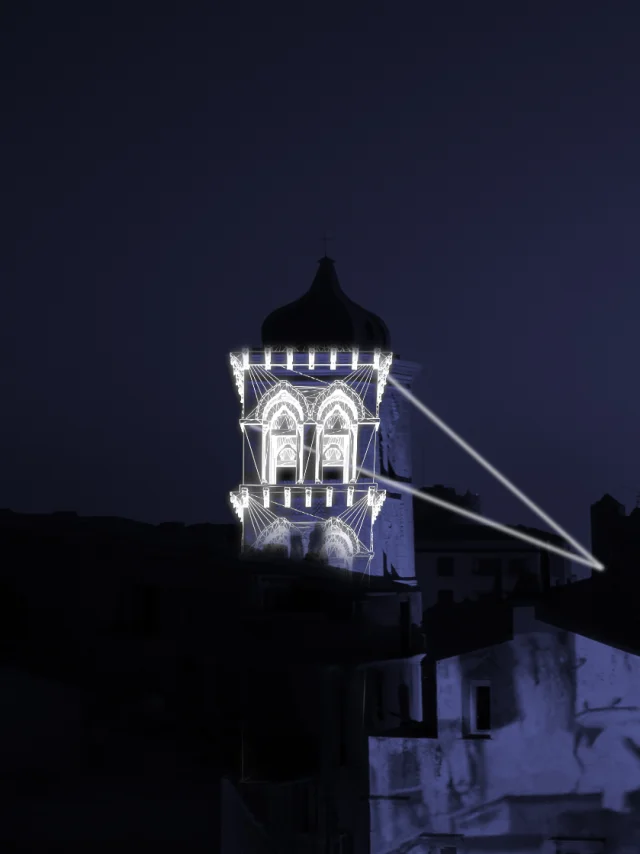 Clocher Sainte Marie Majeure Festi Lumi Bonifacio