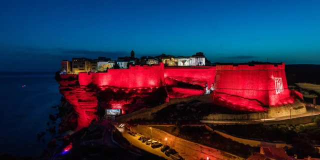 Vue Citadelle Festi Lumi Bonifacio