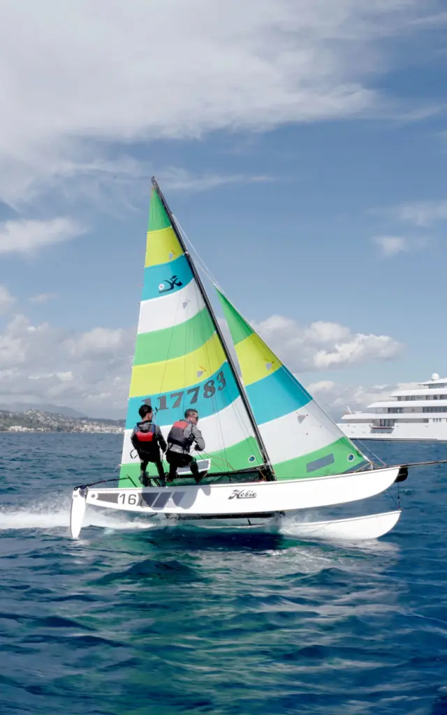 Club de Cannes jeunesse, port du Mourre Rouge. Cannes, avril 2024.
